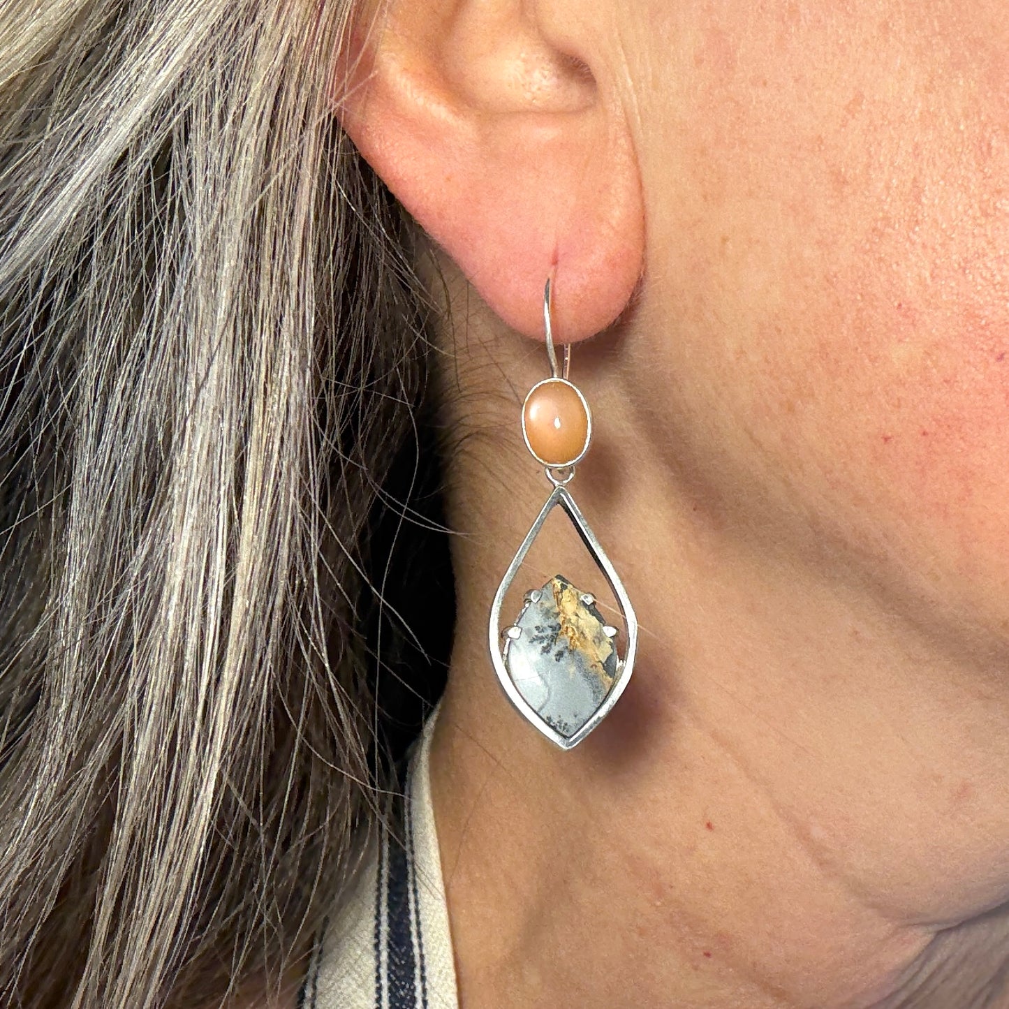 Grounded- Maligano Jasper & Peach moonstone