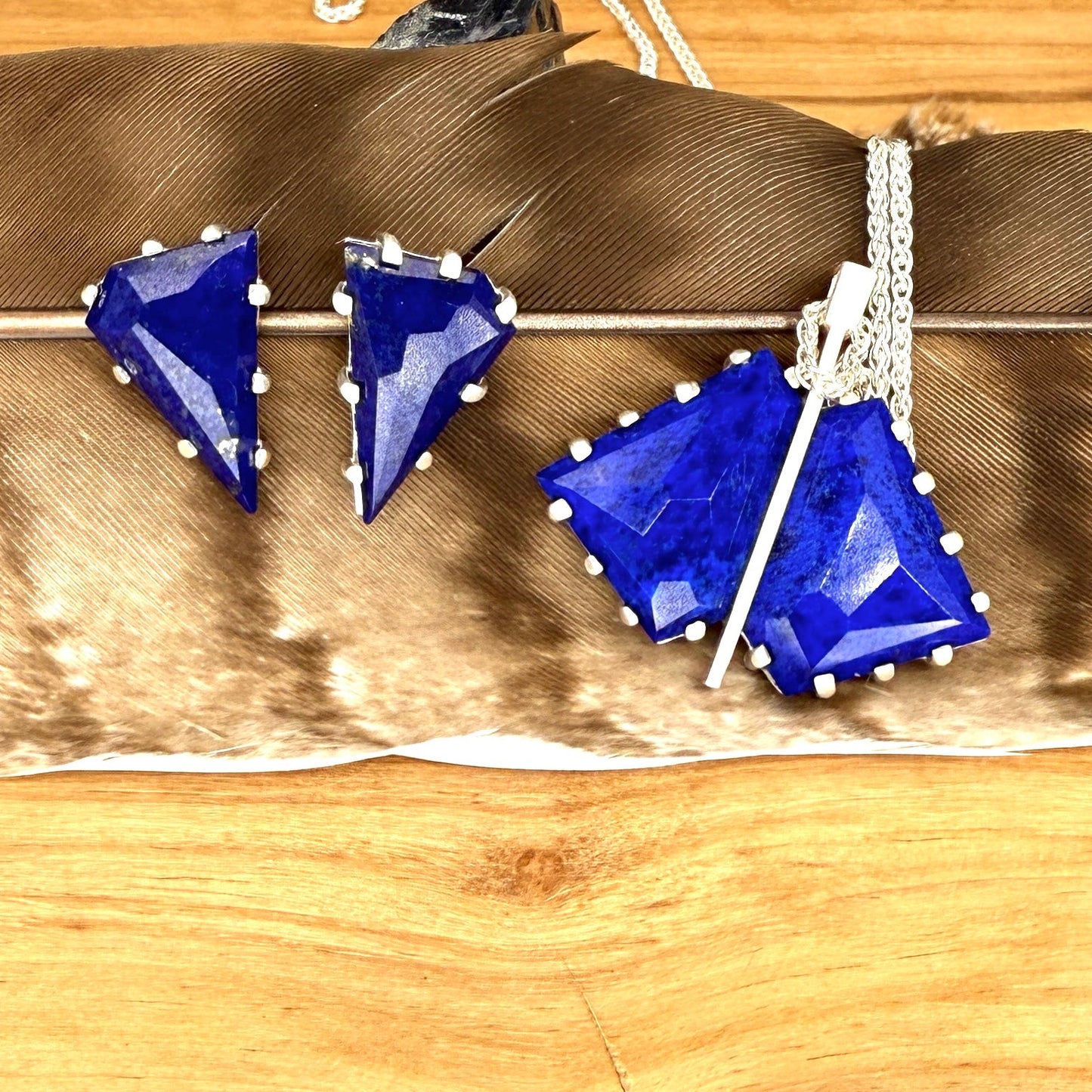 Angles in Lapis Necklace