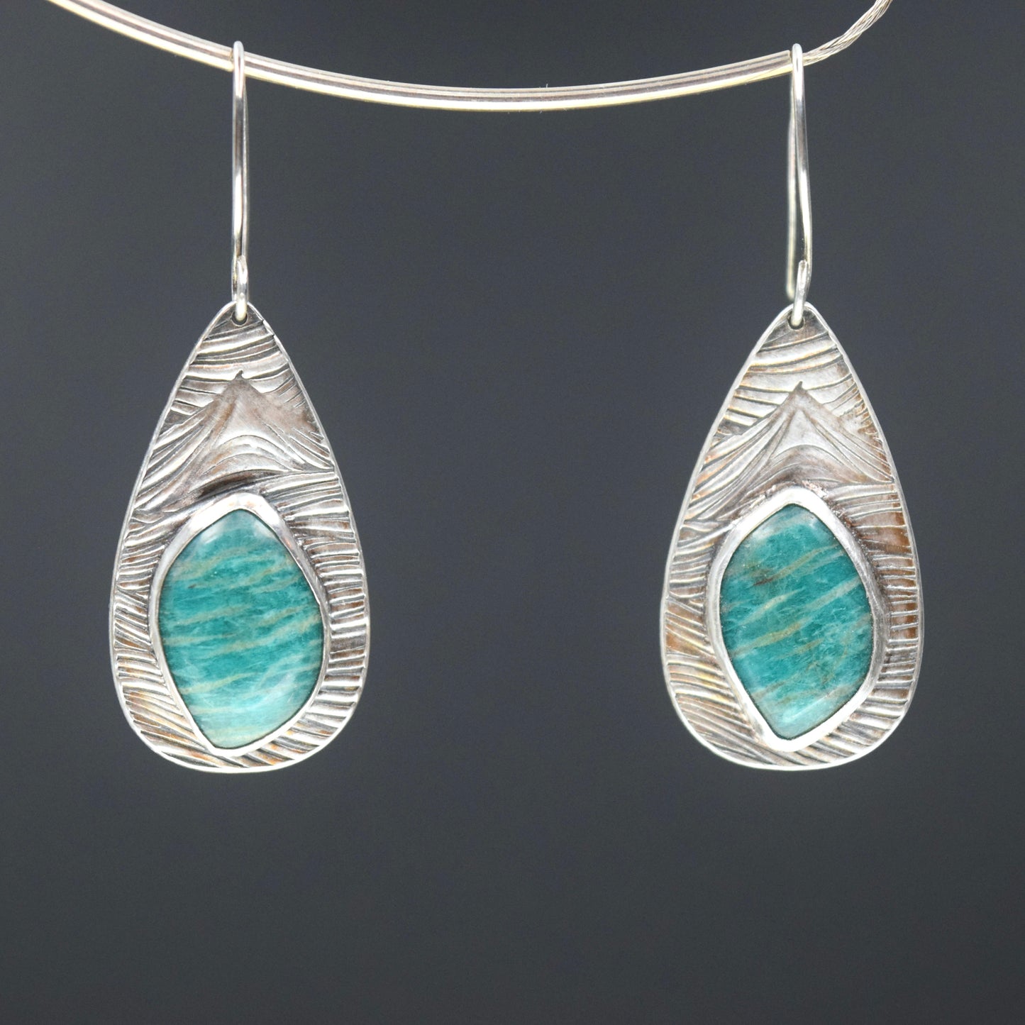 Amazonite Wave earrings