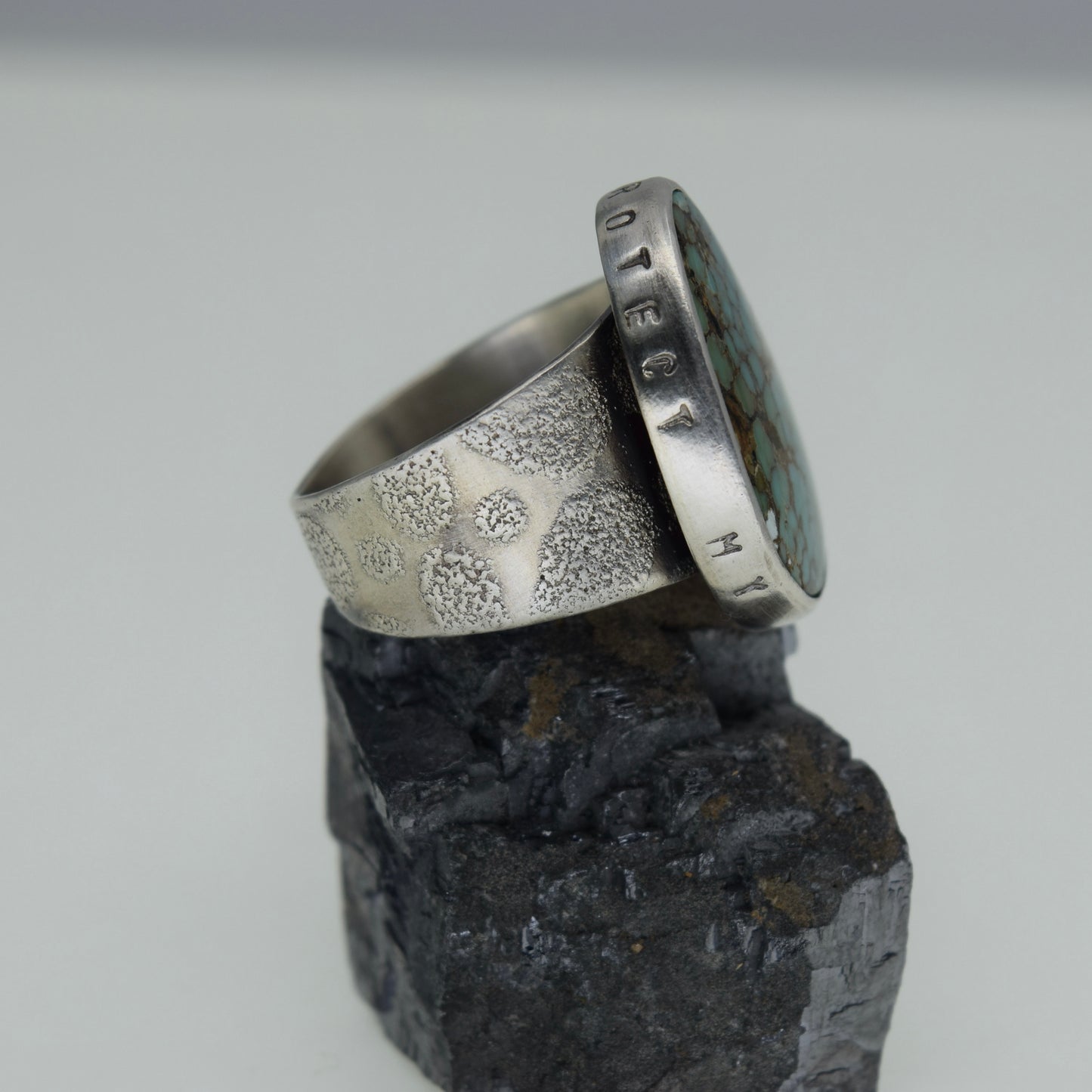 Protect My Peace Turquoise Ring
