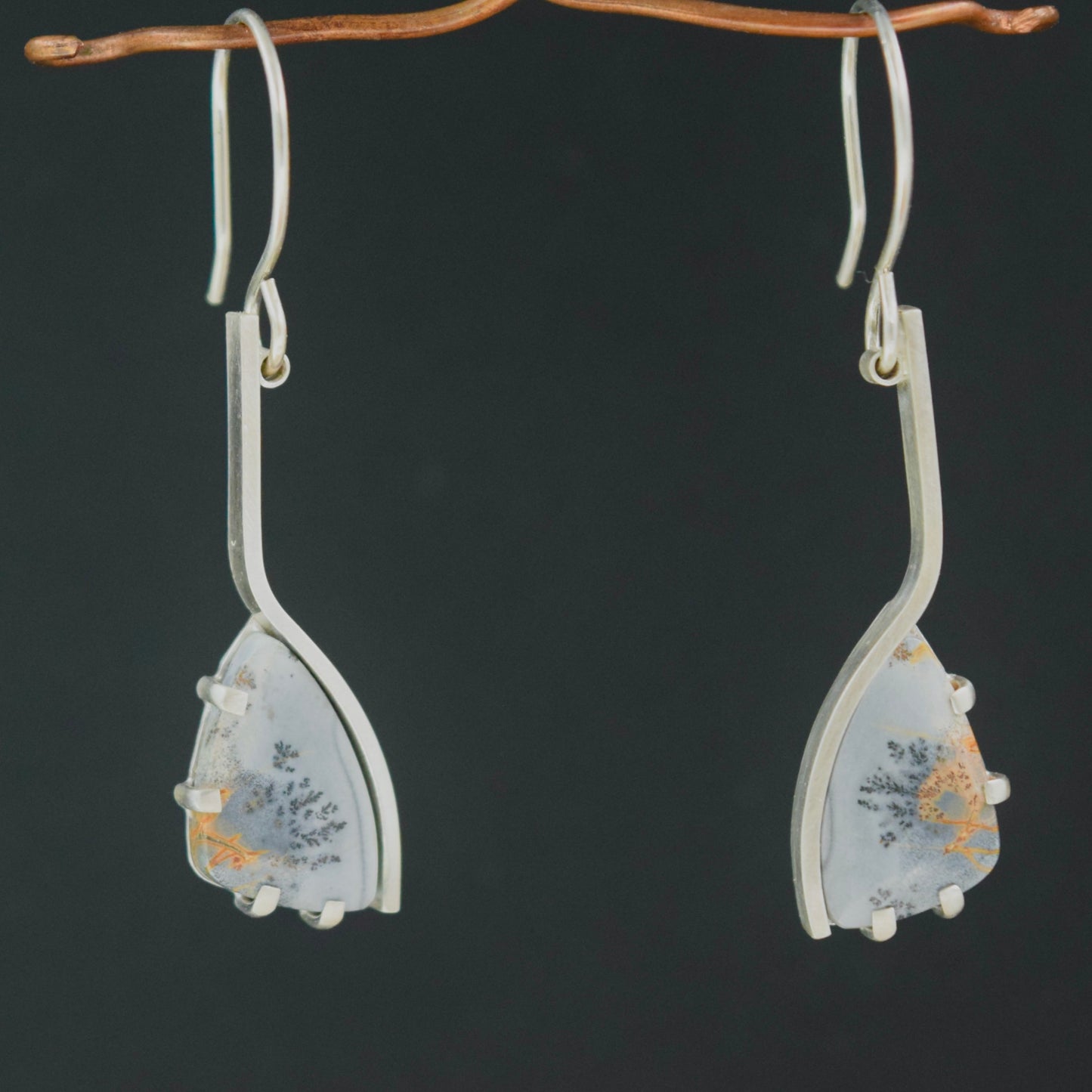 Maligano Jasper curvy earrings