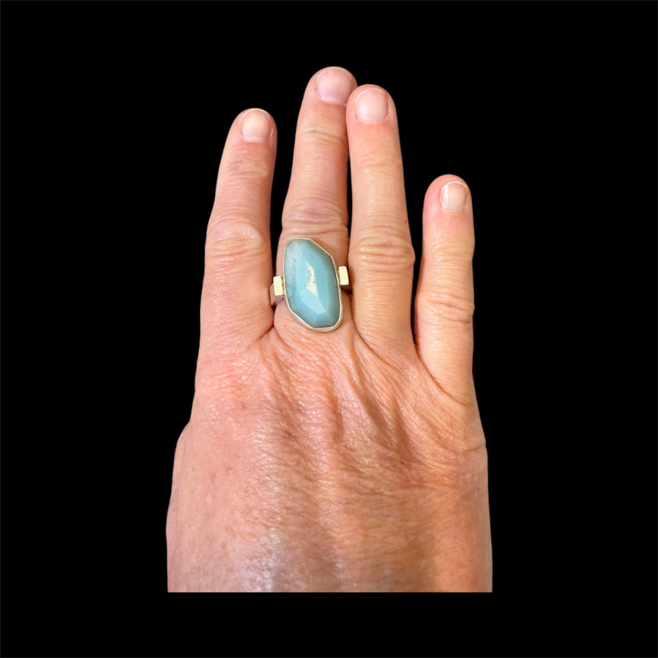 Large Amazonite Ring