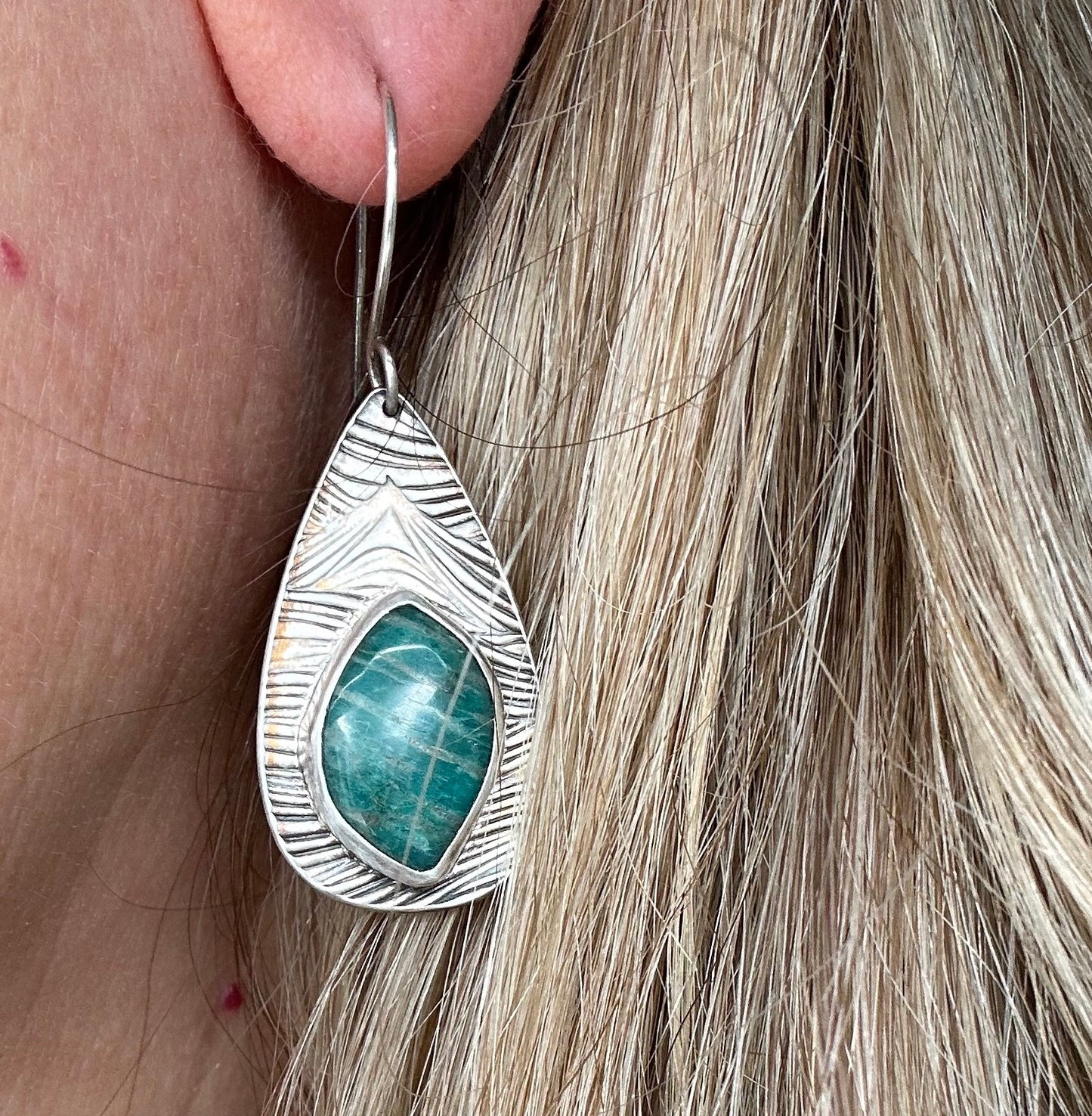 Amazonite Wave earrings