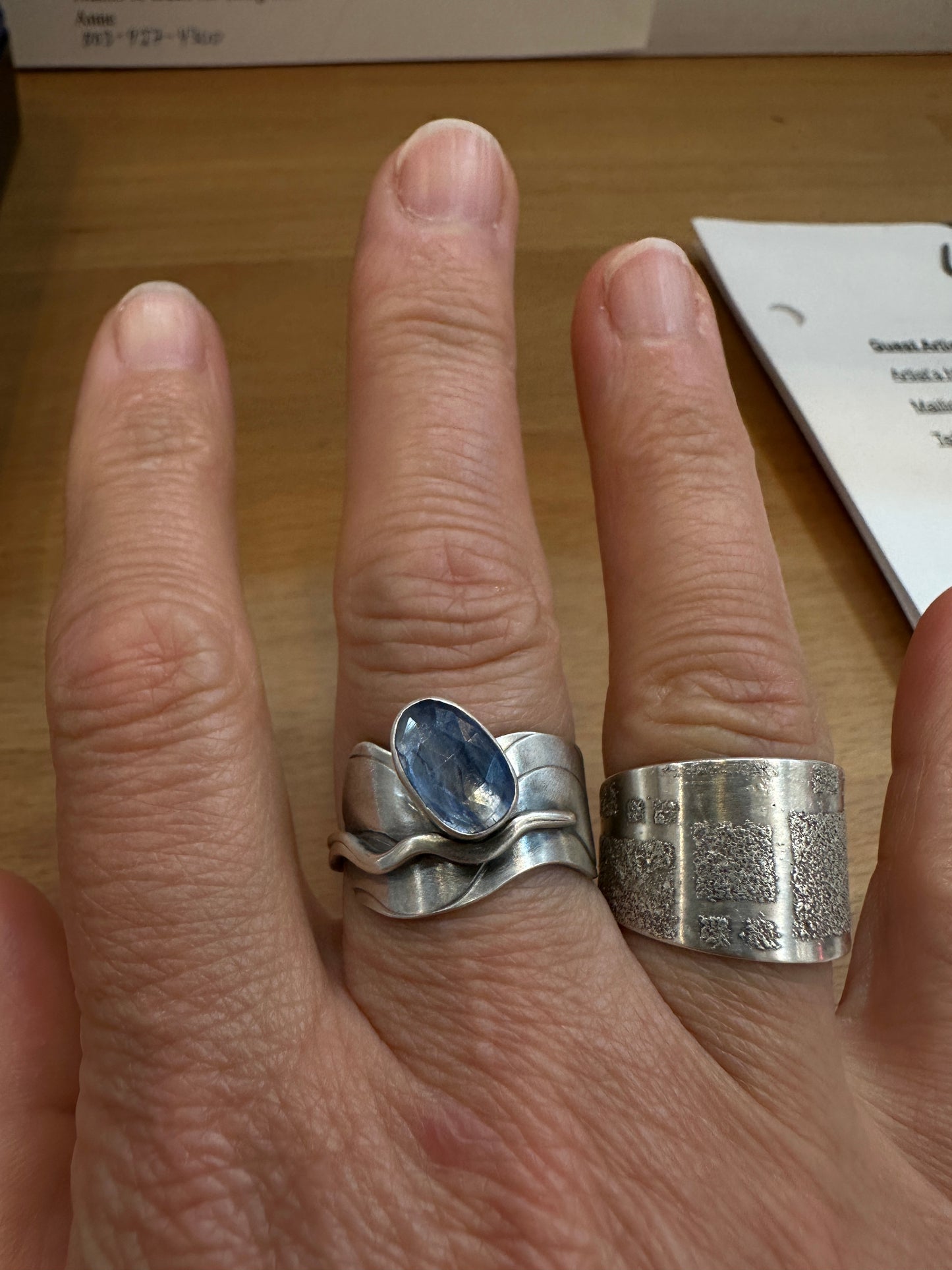 Kyanite Ripple Ring