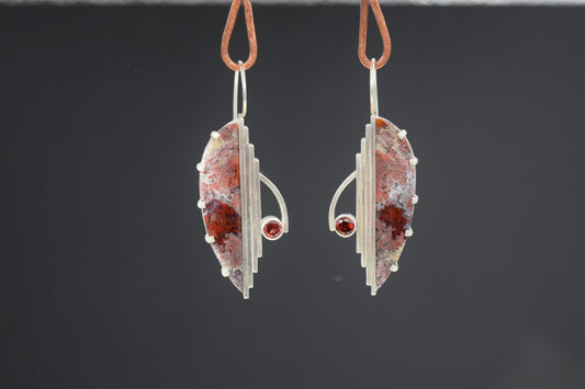 Deco Agate & Garnet