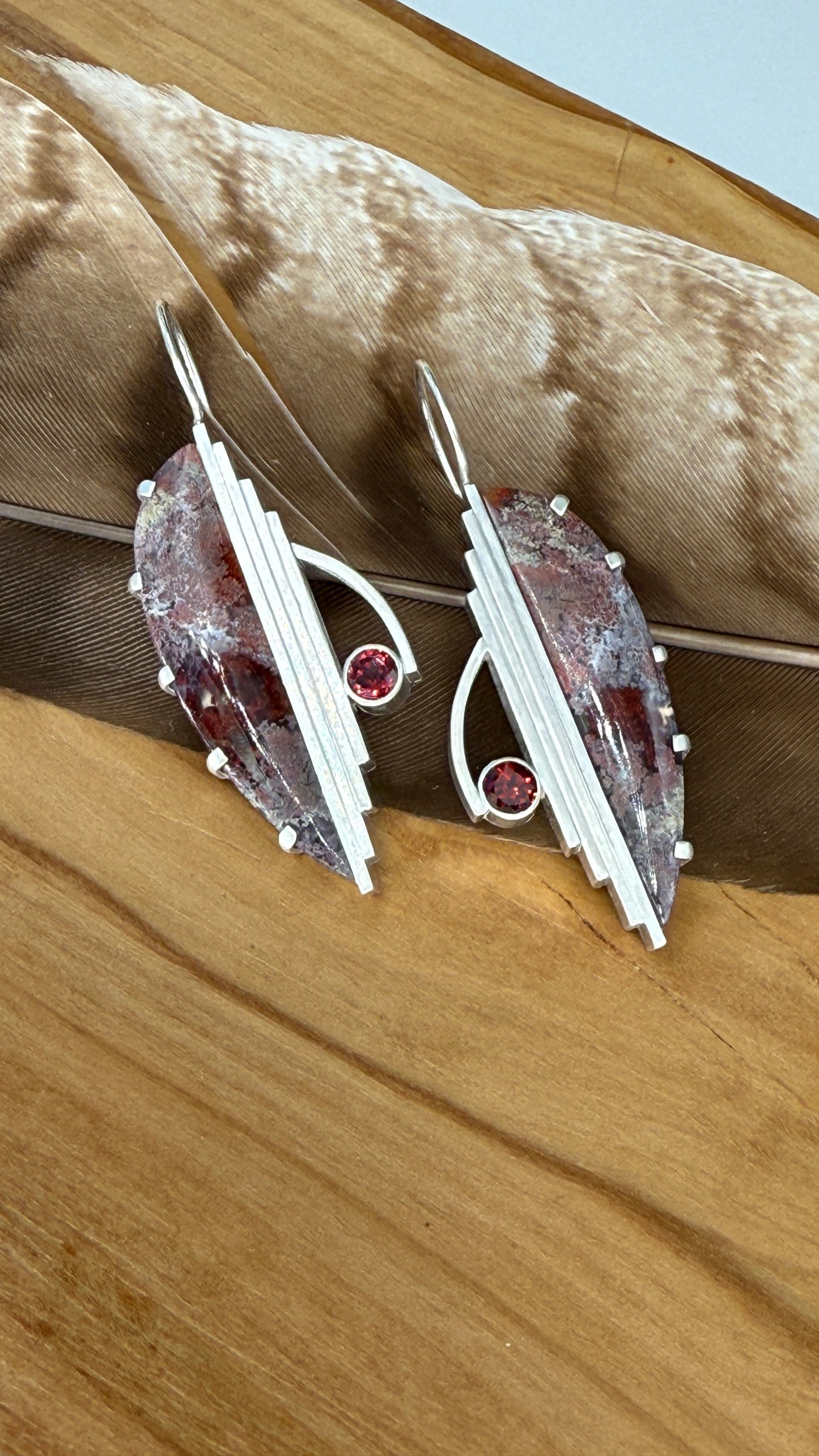 Deco Agate & Garnet