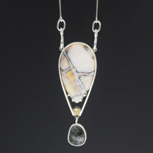 Black, White and Neutral Necklace