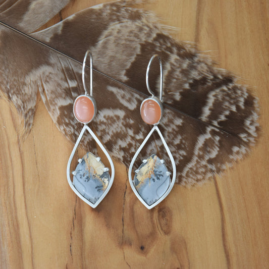 Grounded- Maligano Jasper & Peach moonstone