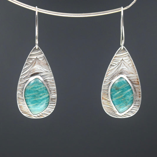 Amazonite Wave earrings