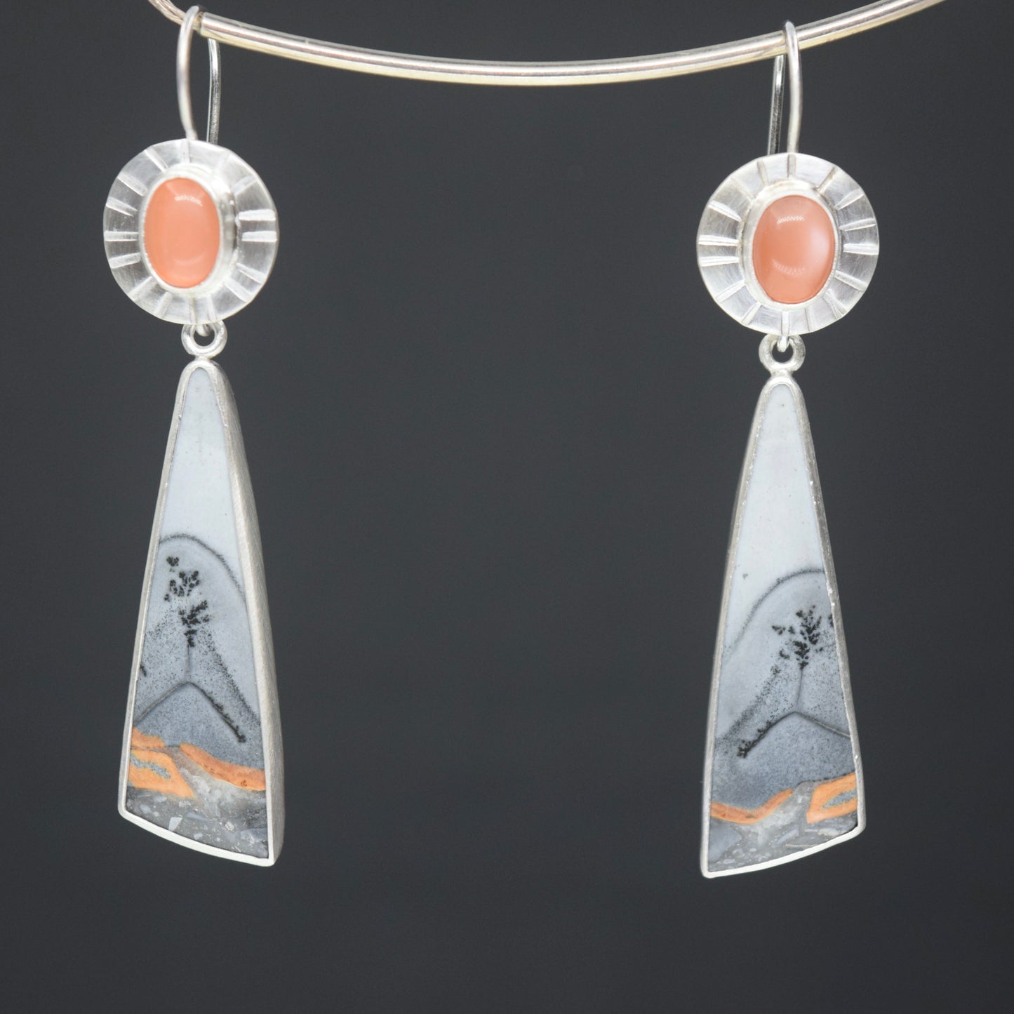 Sun over Orange river earrings