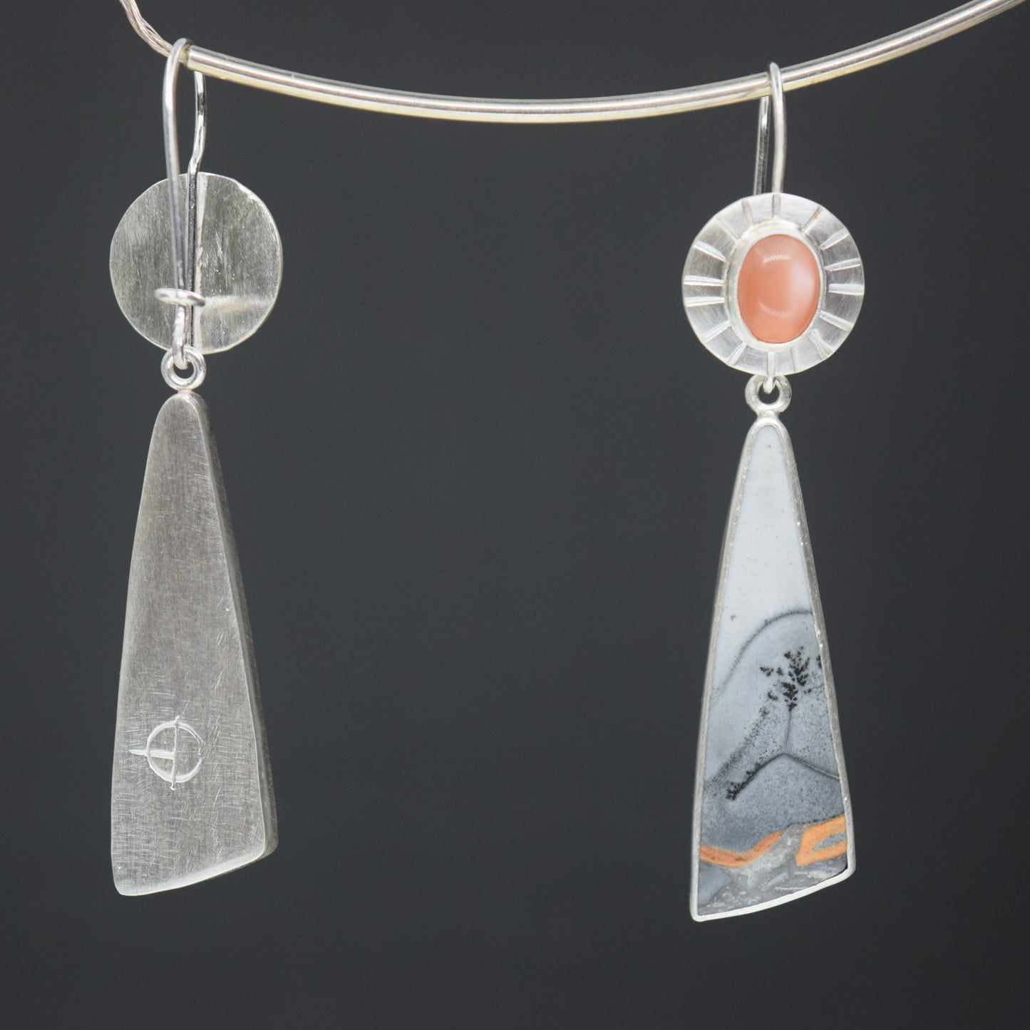 Sun over Orange river earrings