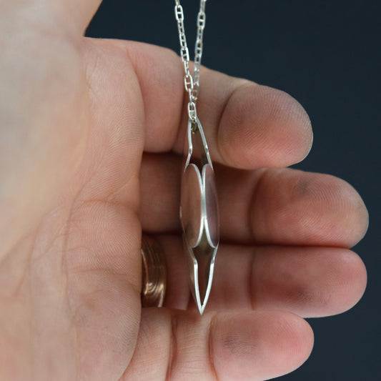 Valence Circle/Diamond 2 sided Pendant