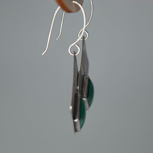 Malachite Squares Earrings