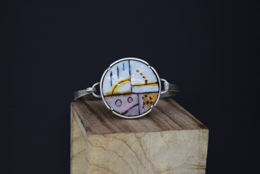 Whimsical Enamel Tension Bracelet