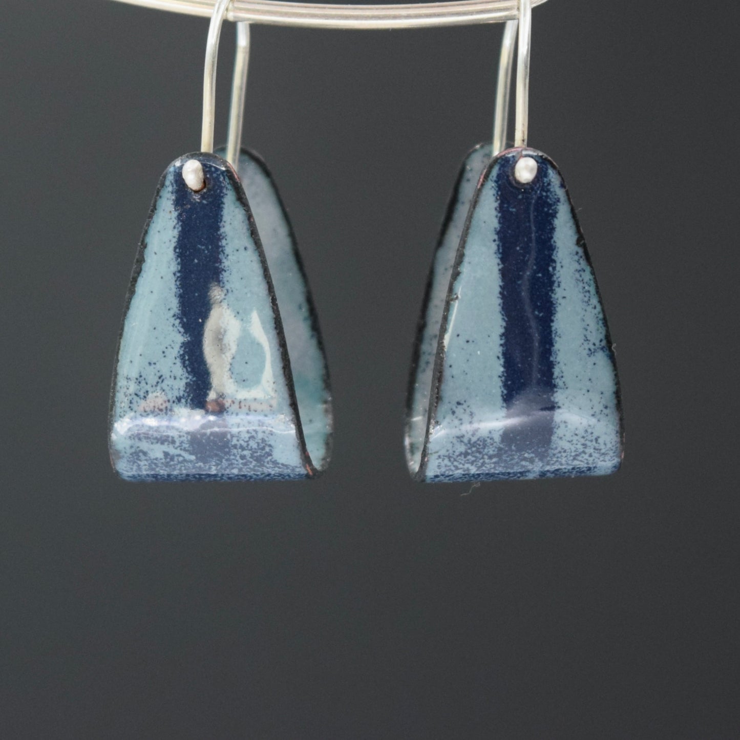 Blue Enamel hoops