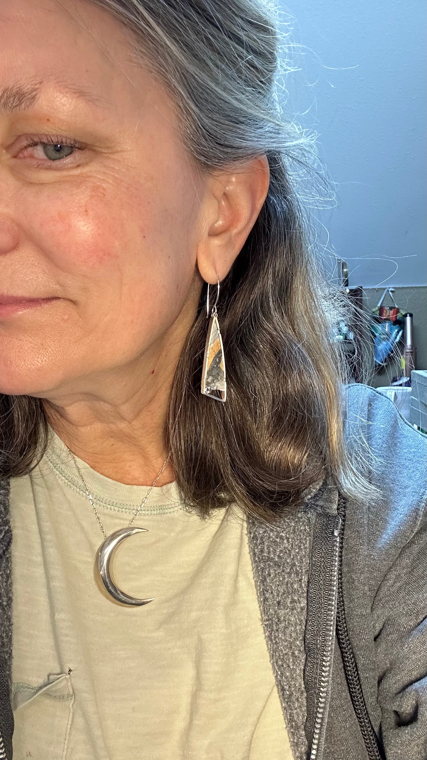 Rock fall earrings