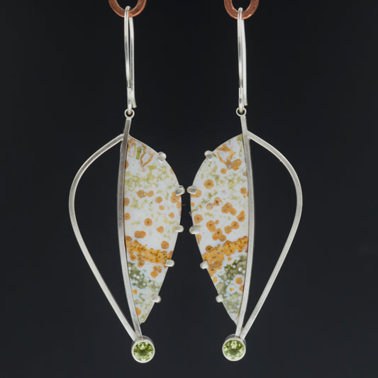 Abstract Leaf Earrings