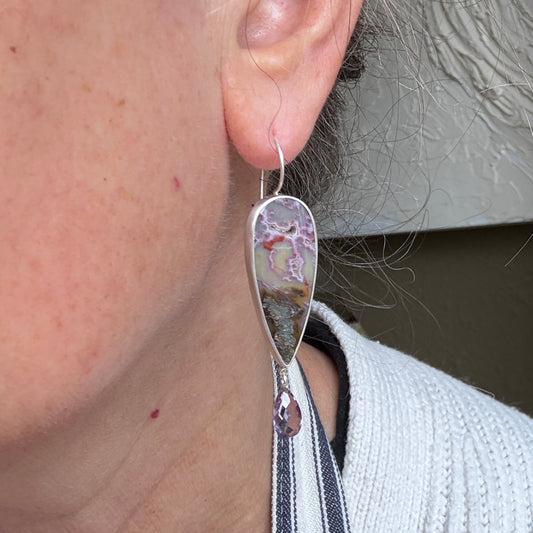 Pink Lightning Earrings