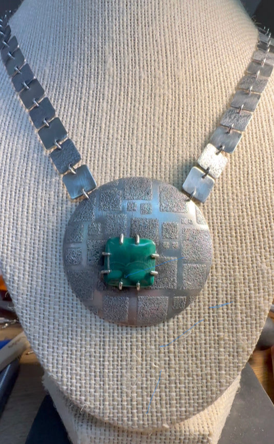 Modernist square neck piece