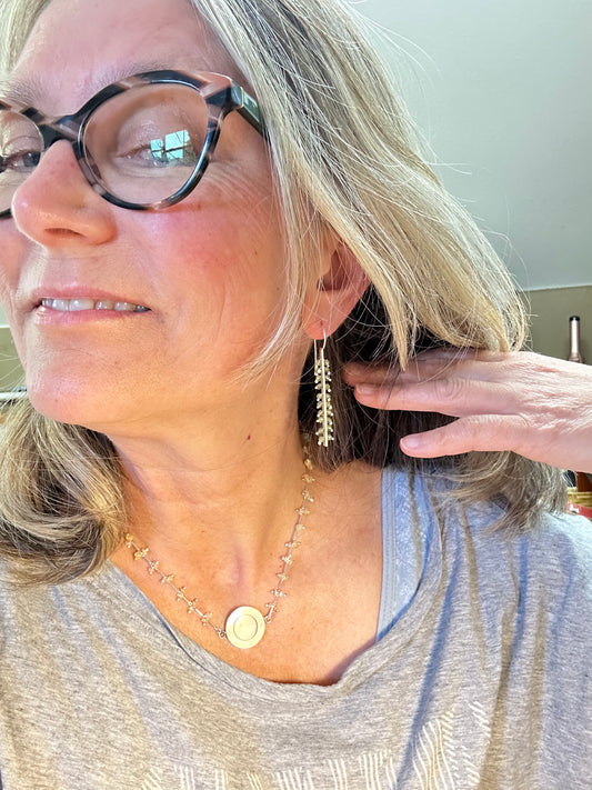 Dripping in Peridot Earrings