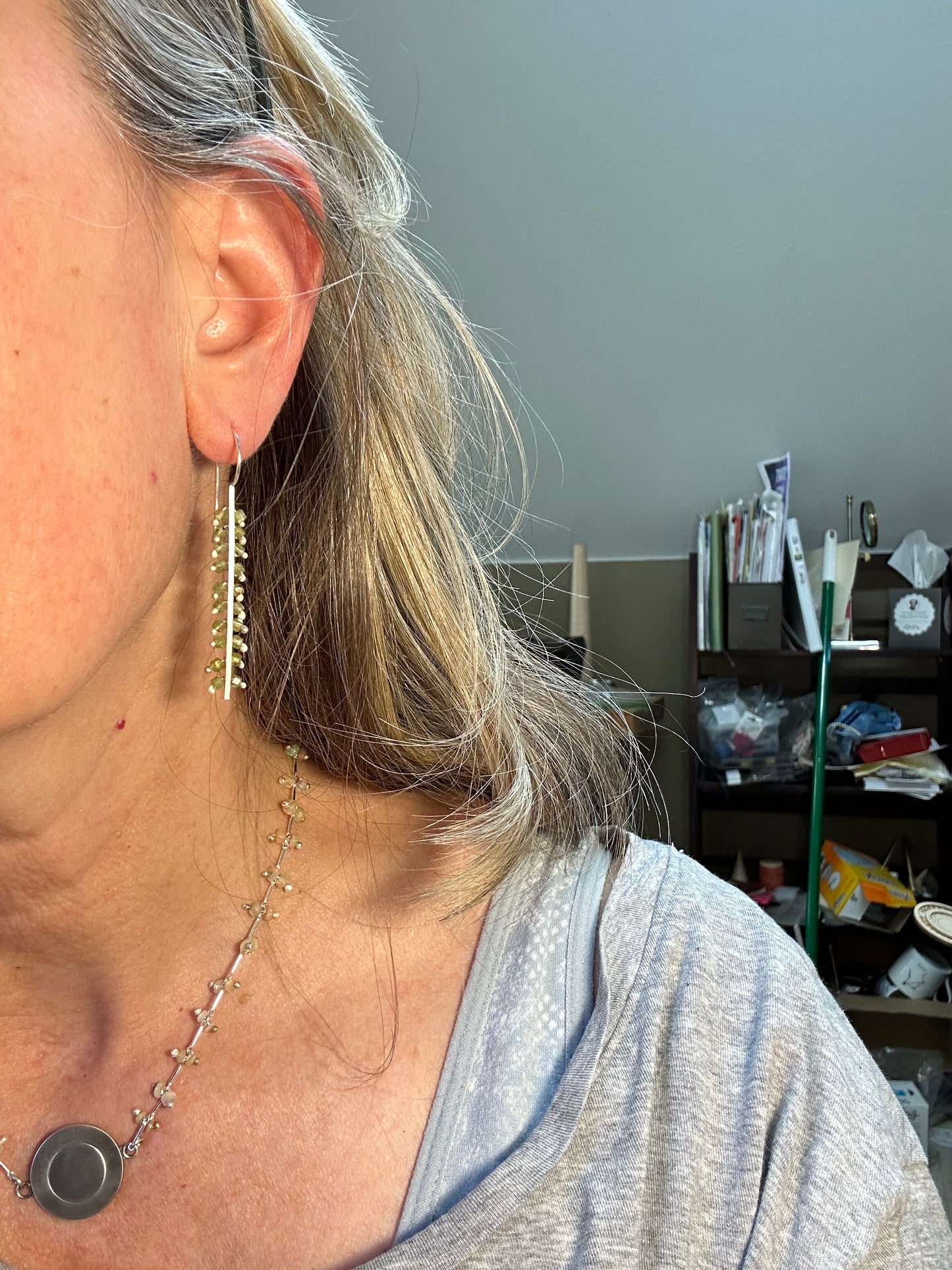 Dripping in Peridot Earrings